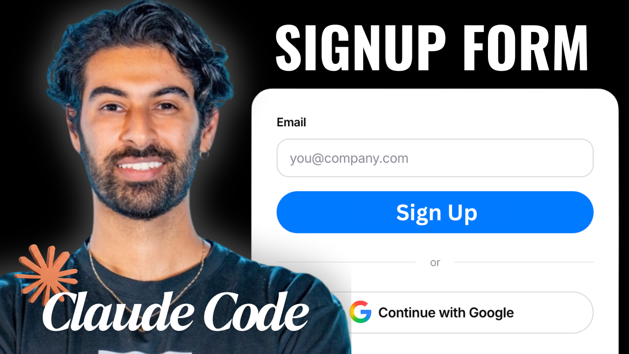 How to Add a Signup Form with Claude Code and Supabase (Including Google Sign In)